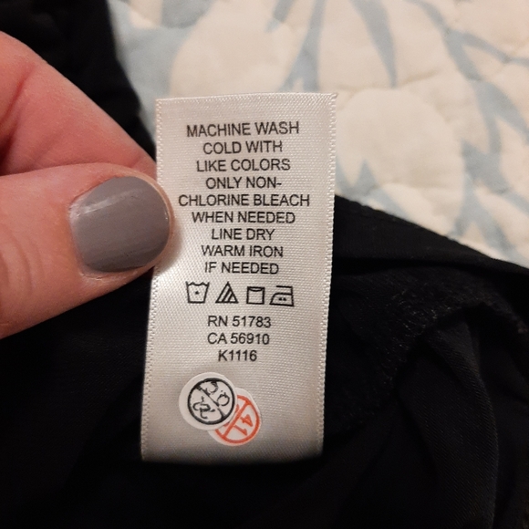 Maurices size 2 fancy tank top black lace, sheer wide straps, ruching on sides - Picture 8 of 10